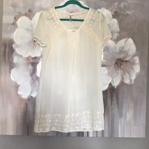 BOHO WHITE DRESS OR LONG BLOUSE